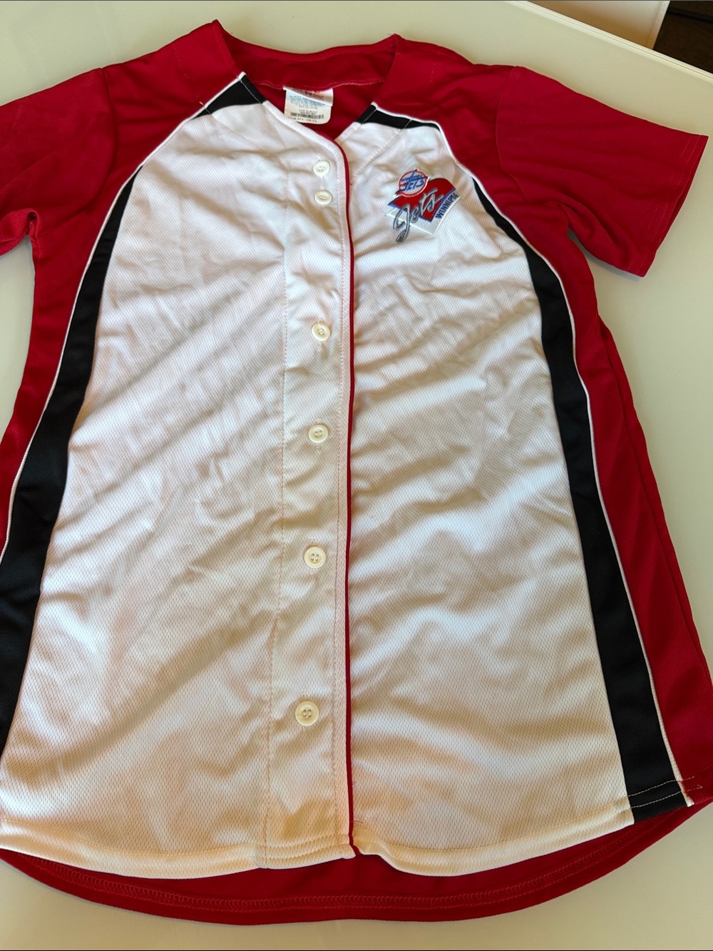 Winnipeg Jets Button-Up Jersey - size L